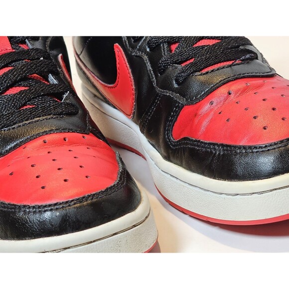Nike Court Borough Low 2 Black University Red White GS Youth 7Y BQ5448-007 - Picture 7 of 10